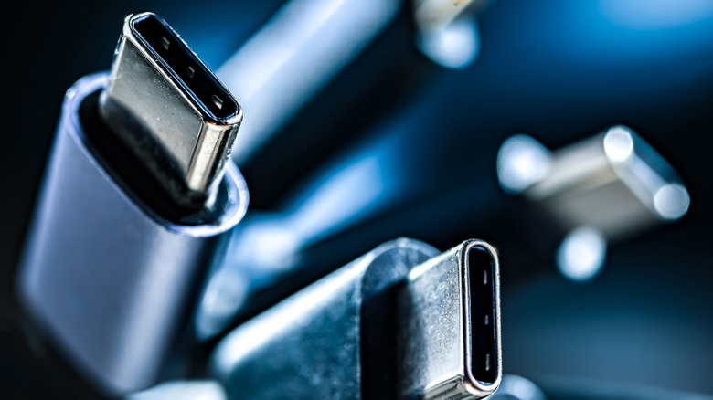 An image of USB-C ports