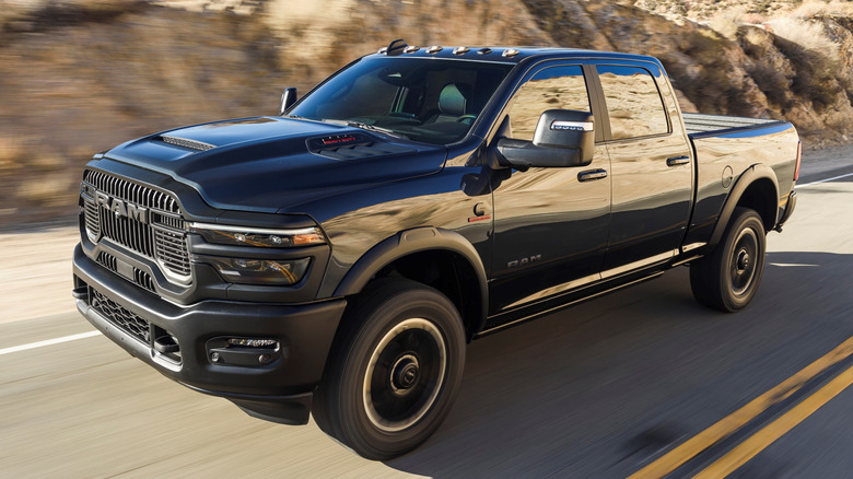 2025 Ram 2500 Heavy Duty Rebel driving on a road