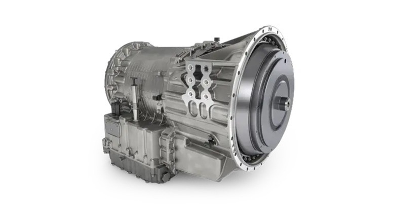 Allison 4000 series automatic transmission on white background