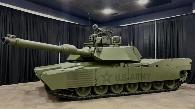 M1E3 Abrams tank early Prototype on display.