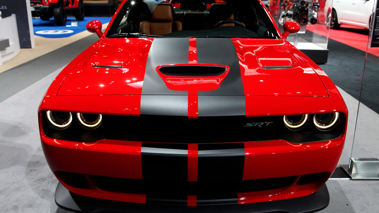 A Dodge Charger parked under the sun
