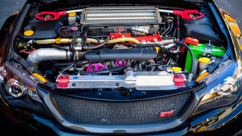 Subaru WRX STI engine bay