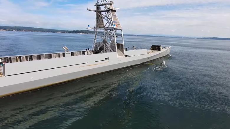 USX-1 Defiant at sea