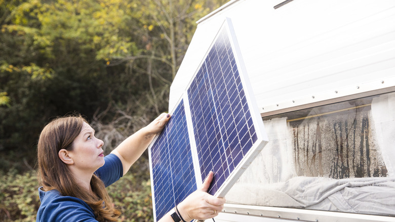 Portable solar panels