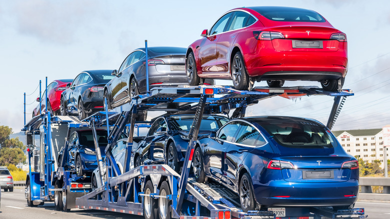 Tesla delivery truck