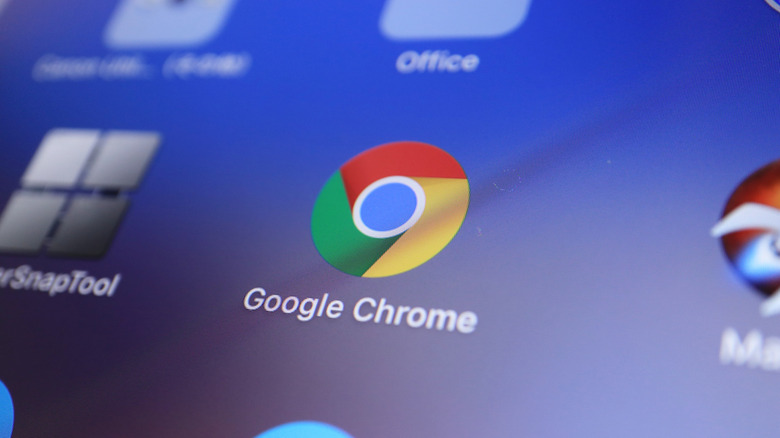 google chrome app on computer