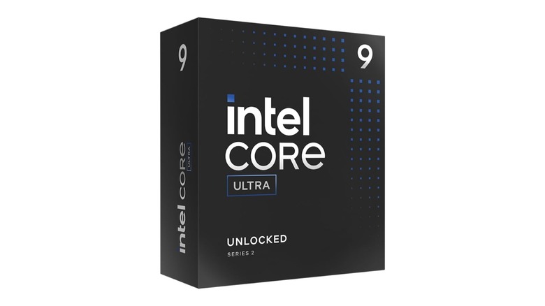 Intel Core Ultra 9 285K processor in packaging