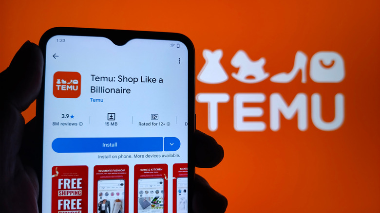 Temu app on Play Store