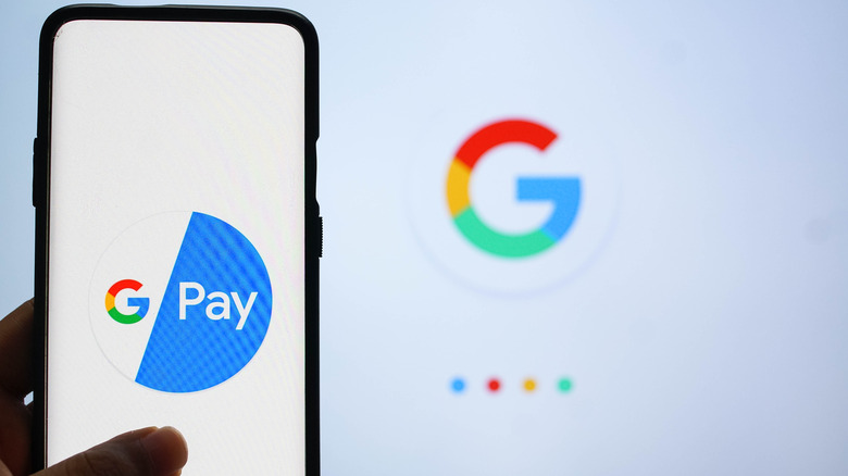 Google Pay app on smartphone demonstration