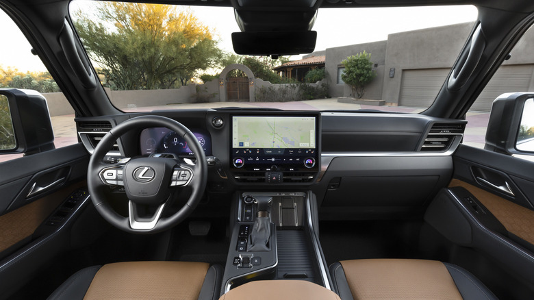 Lexus GX interior with navigation screen
