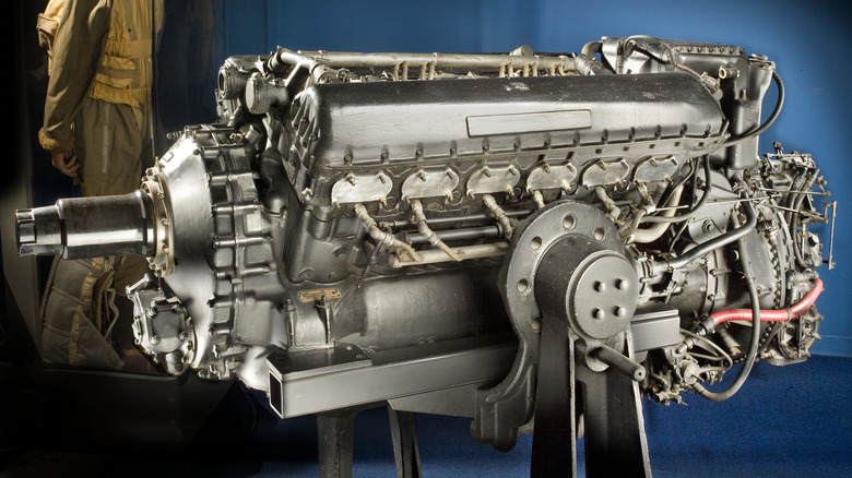 Rolls-Royce Merlin engine on display