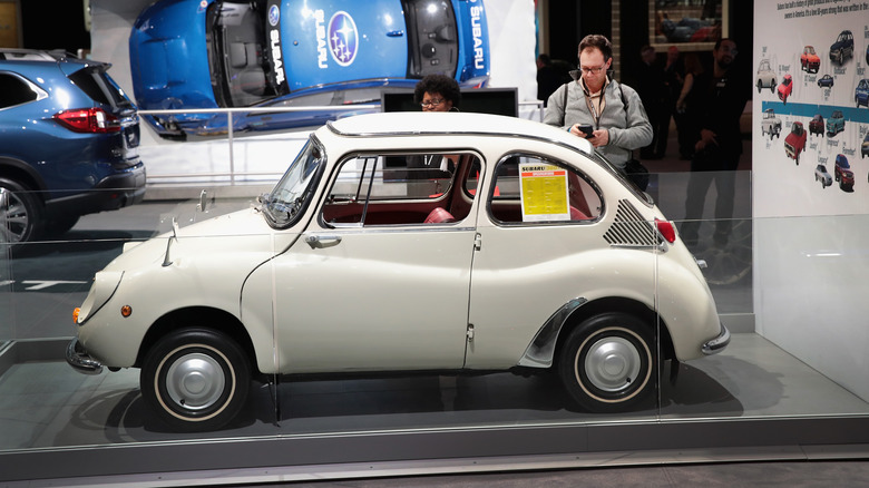 Subaru shows off a 1968 360 at the Chicago Auto Show