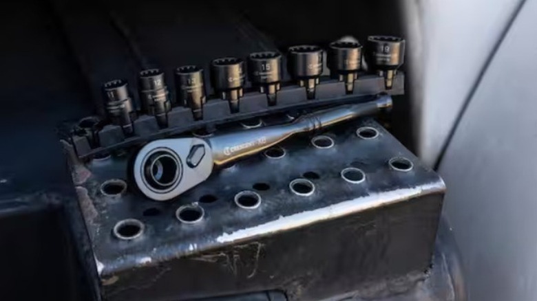 Part of the Crescent Pass-Thru Socket Set from Home Depot.