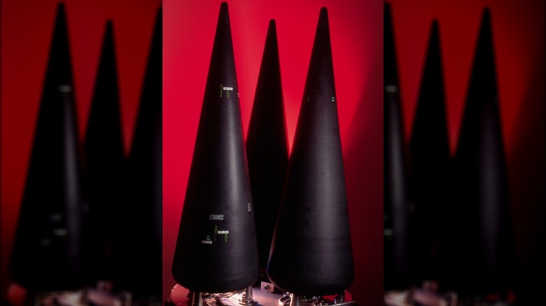 Three nuclear warheads for the Minuteman III