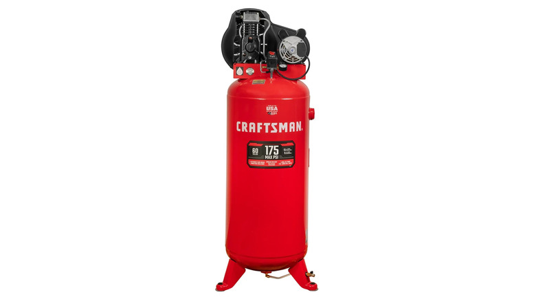 A Craftsman 60 gallon 175 PSI air compressor