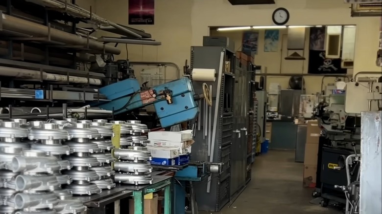 Inside of Val-Tech machining shop with KC Turbochargers awaiting shipment on table