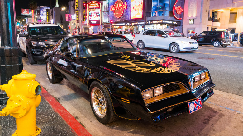 Pontiac Trans Am from Smokey and the Bandit next to hydrant