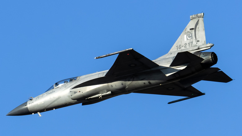 A Chinese and Pakistani-made JF-17 Thunder