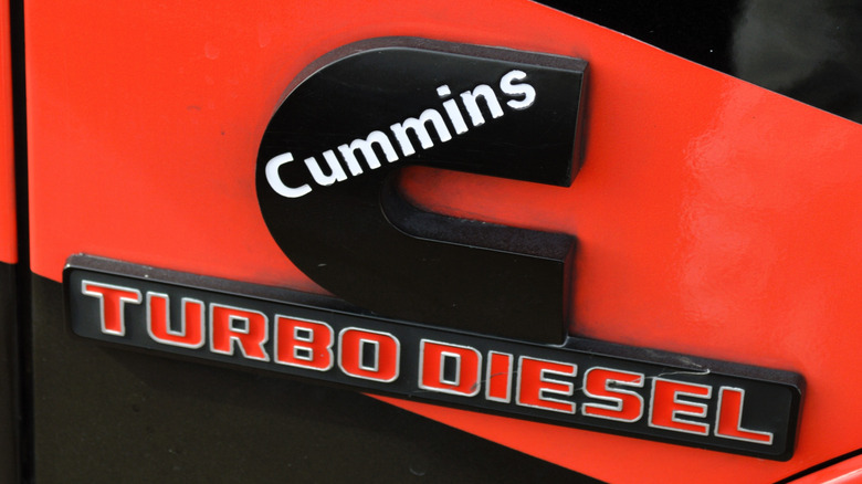Cummins turbo diesel badge