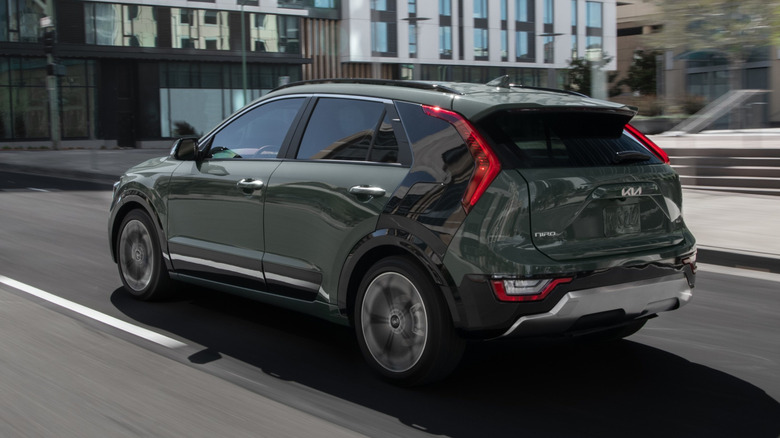 Kia Niro driving on city streets