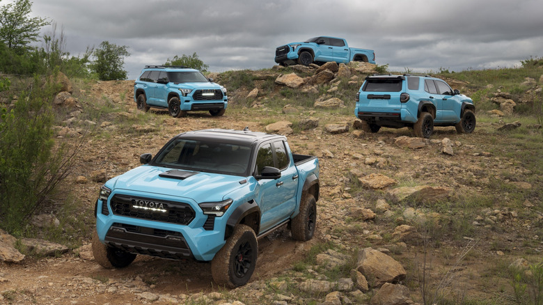 2026 Toyota TRD Pro Family in Wave Maker blue