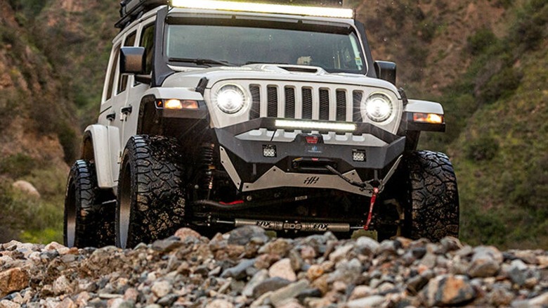 Jeep off-road on Delinte tires
