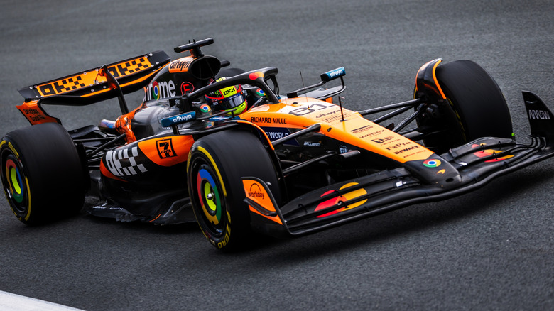 Oscar Piastri of Australia and McLaren F1 Team during Free Practice 2 Formula One Italian Grand Prix