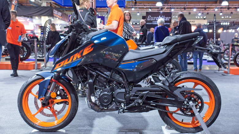 KTM Duke on display