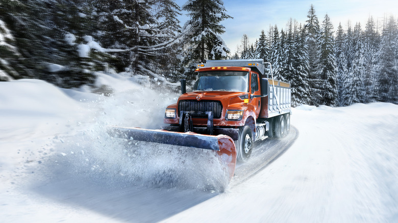 International HV series snow plow