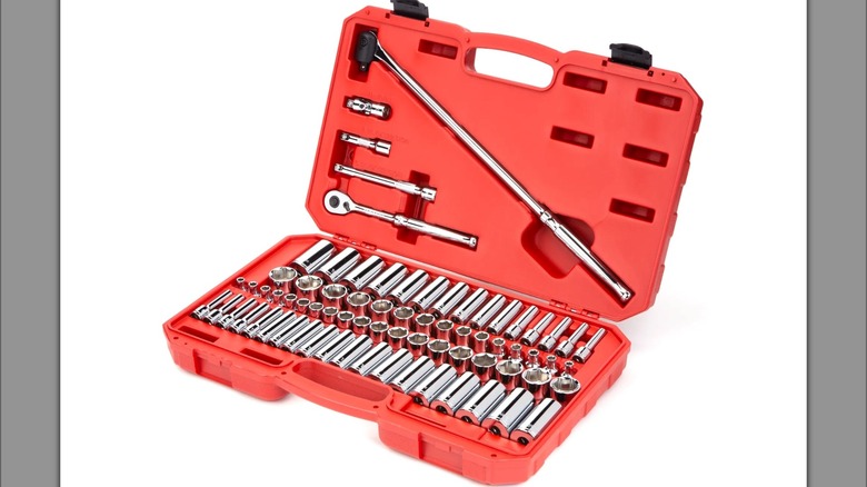 The Tekton 73-piece socket set.