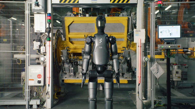 Humanoid robot in BMW Spartanburg, South Carolina plant