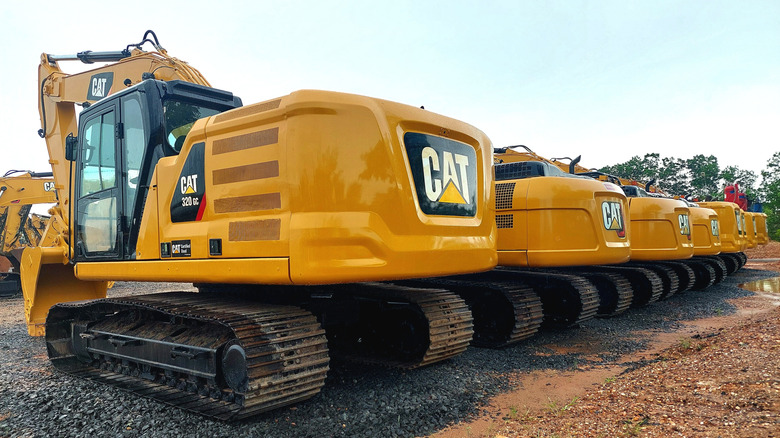 Picture displaying Caterpillar construction equipment