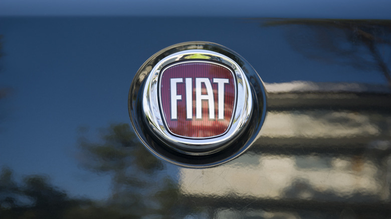 Fiat logo on automobile