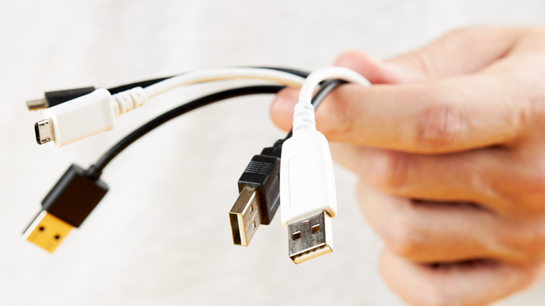 various USB cords
