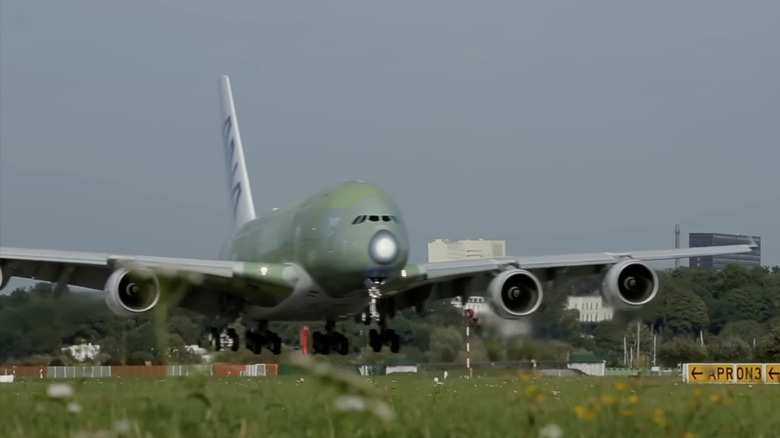 Airbus carrier before painting.