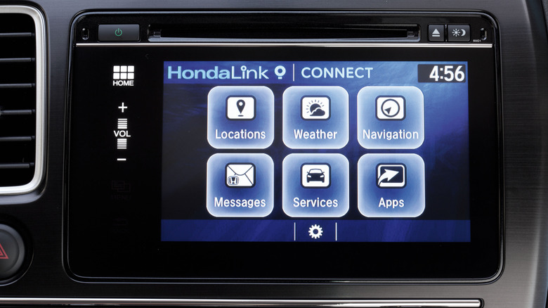 HondaLink Connect screen on 2014 Honda Civic