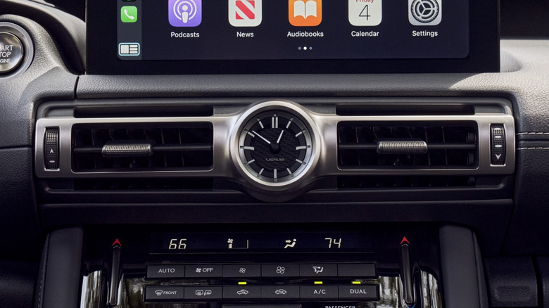 2025 Lexus IS 300 interior analog clock