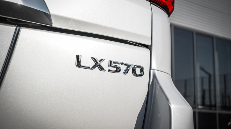 Lexus LX570 photographed from rear