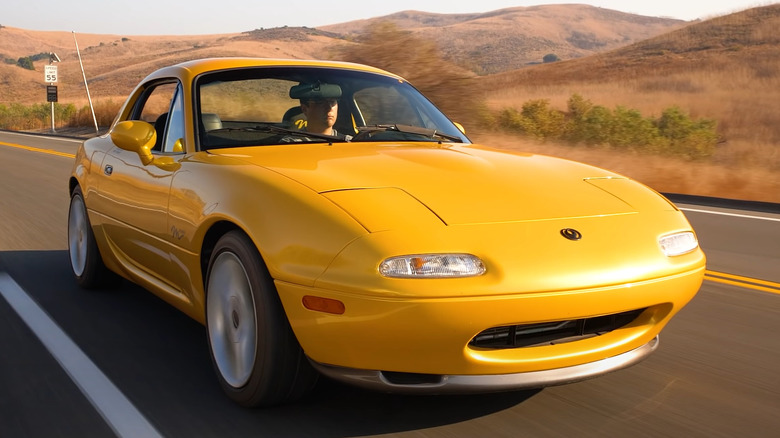 1996 Mazda M Coupe concept car on the road