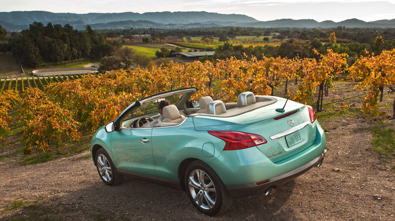 2011 Nissan Murano CrossCabriolet in a vineyard