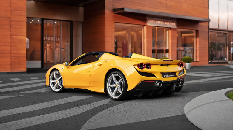 Ferrari F8 Spider parked