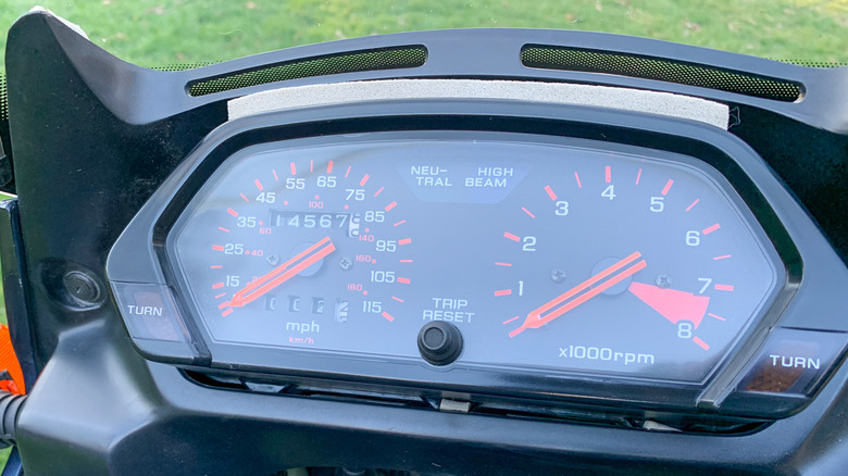 honda NX650 dash