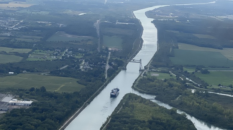 Overhead view of Welland Canal