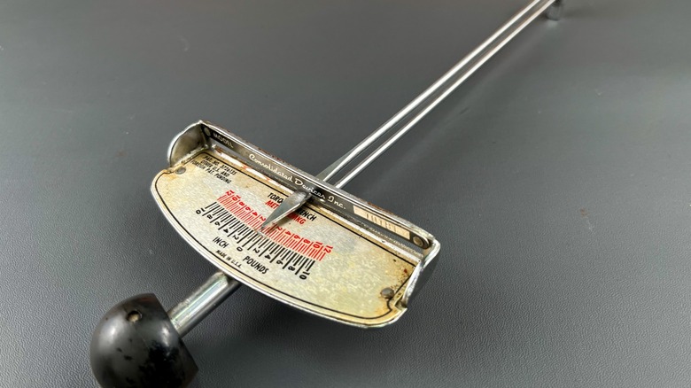 A vintage deflecting beam style torque wrench.