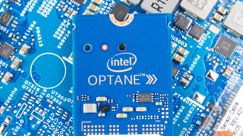 Intel Optane SSD memory for laptops.