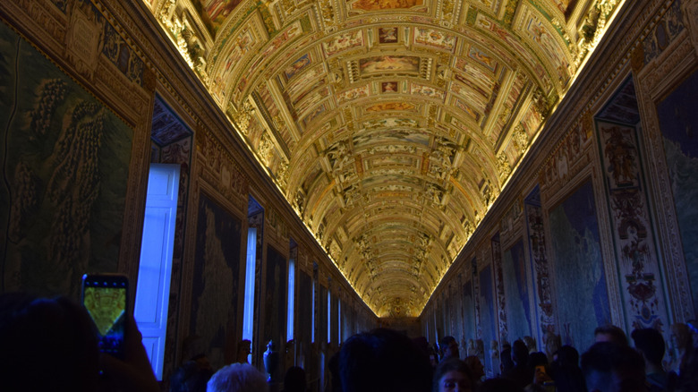 Gallery leading to the Sistine Chapel.