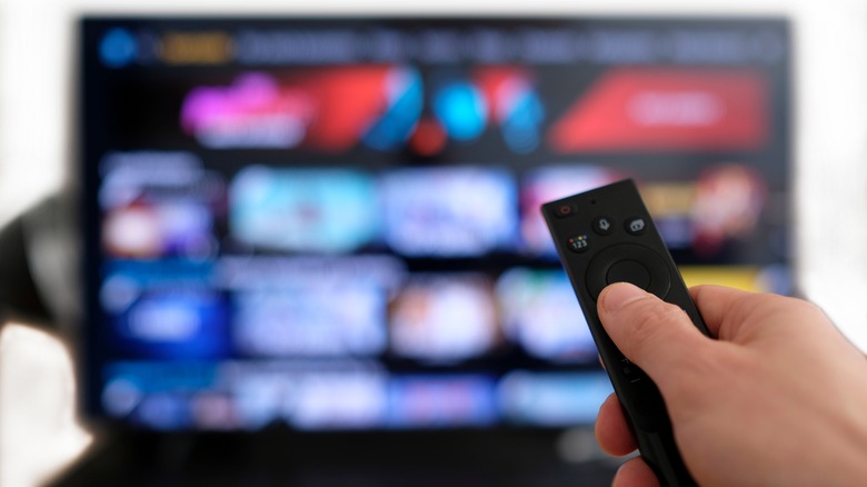 Fire TV remote in hand