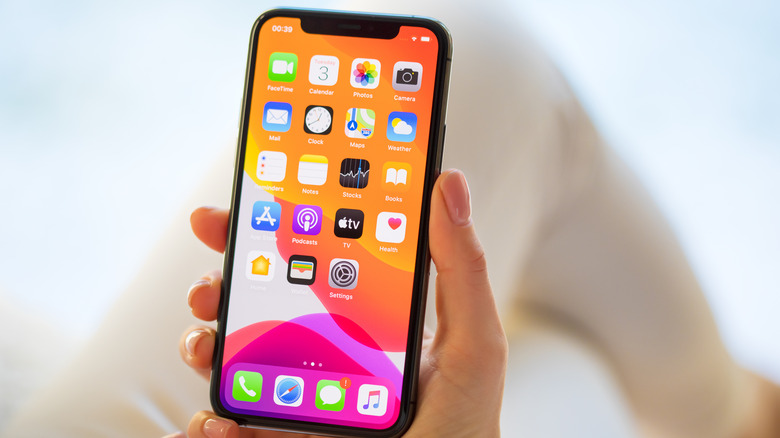 iphone app screen