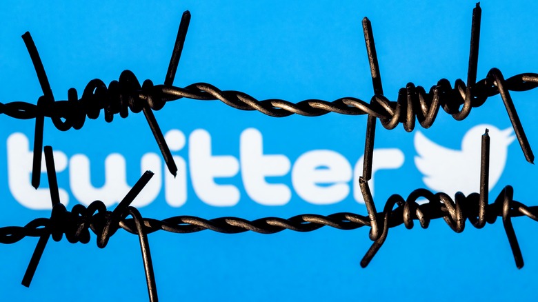 Artistic depiction of security on Twitter.