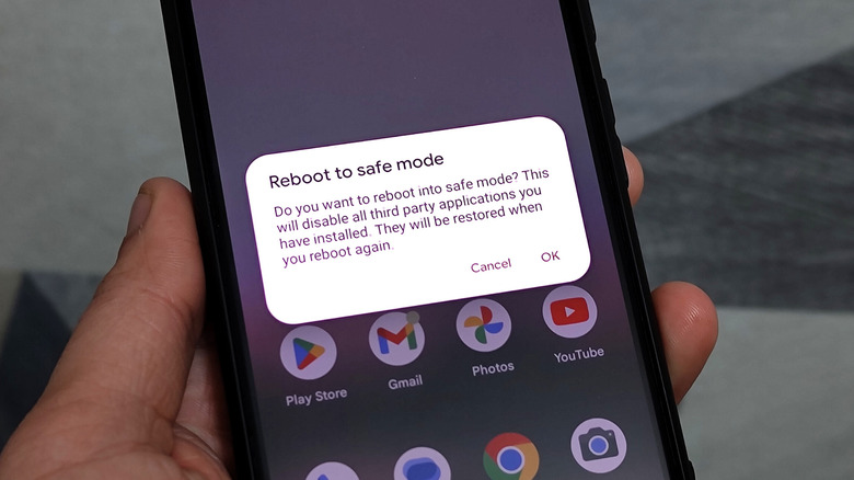 Google Pixel phone safe mode